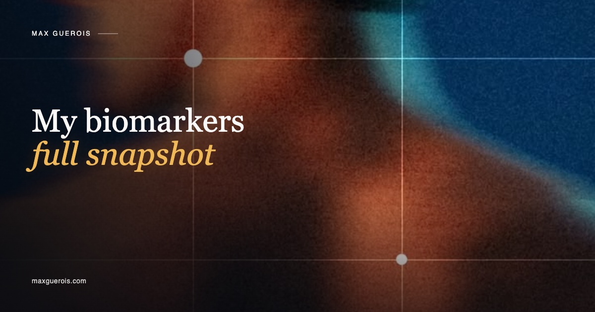 My Biomarkers — Full Snapshot